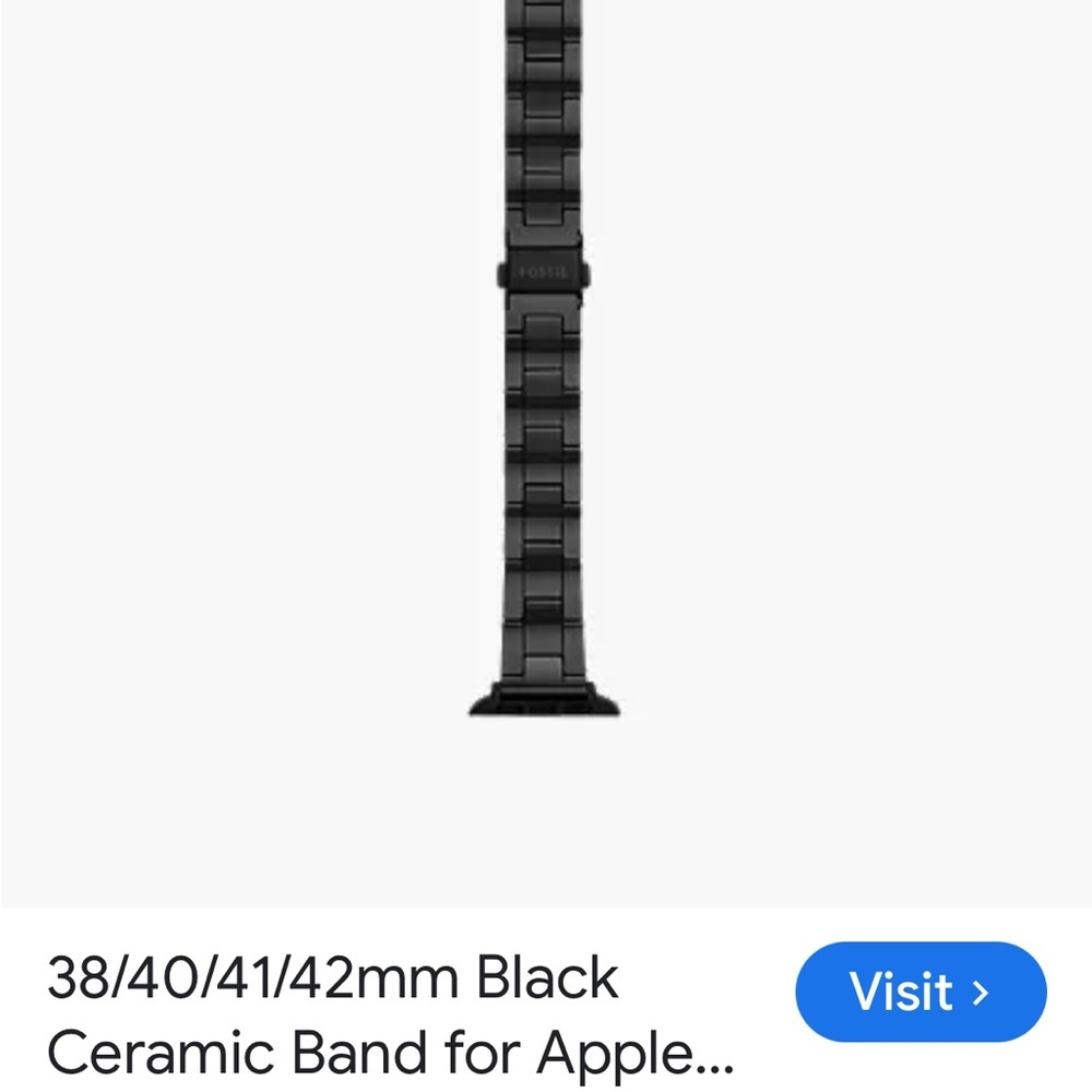 Amazon Black Glossy Stainless Steel Watch Band - Picture 6 of 8